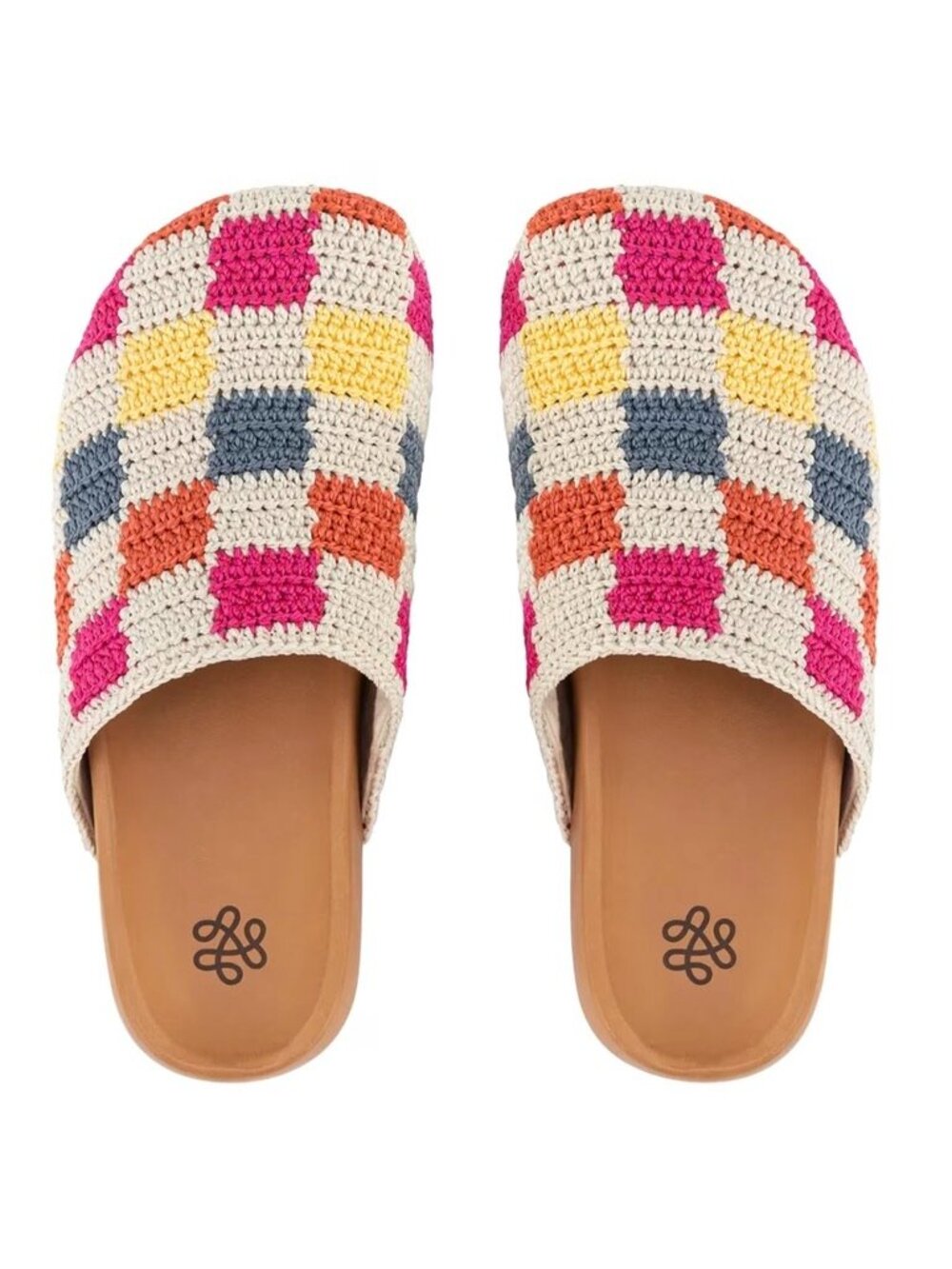 The SAK Women's Embroided BOLINAS CLOG White Multi-Check Size 9 NEW IN BOX
